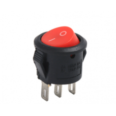 Intrerupator 0-1 10A 250V ø20mm negru #KCD1 R